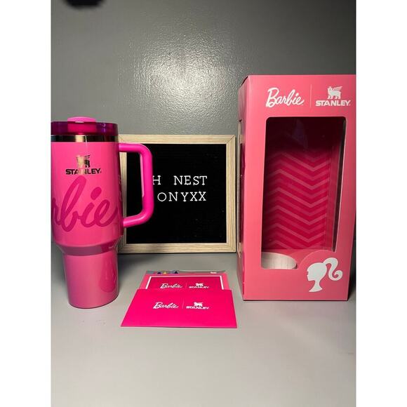 Stanley x Barbie Rockers Barbie 40oz Quencher Limited Edition Collab - Picture 5 of 7